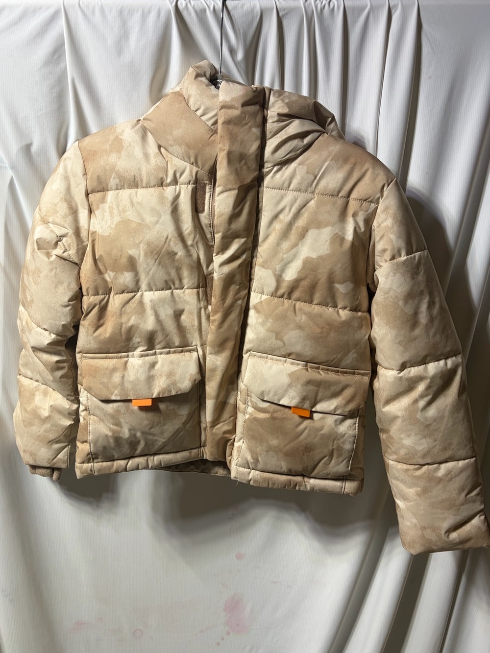 Target Beige Camo Puffer Jacket